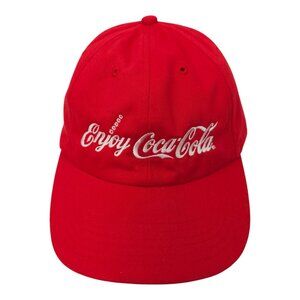 RPET Enjoy Coca Cola Tuck Strap Cap Trucker Baseball EmbroideHat Recycled Bottle